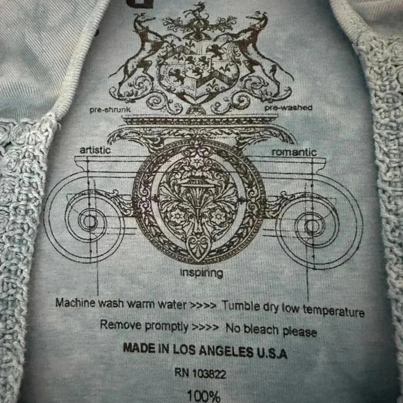 GLIMA 3/4 sleeve tie dye shirt. 100% pre shrunk. Size Small. - Picture 13 of 13